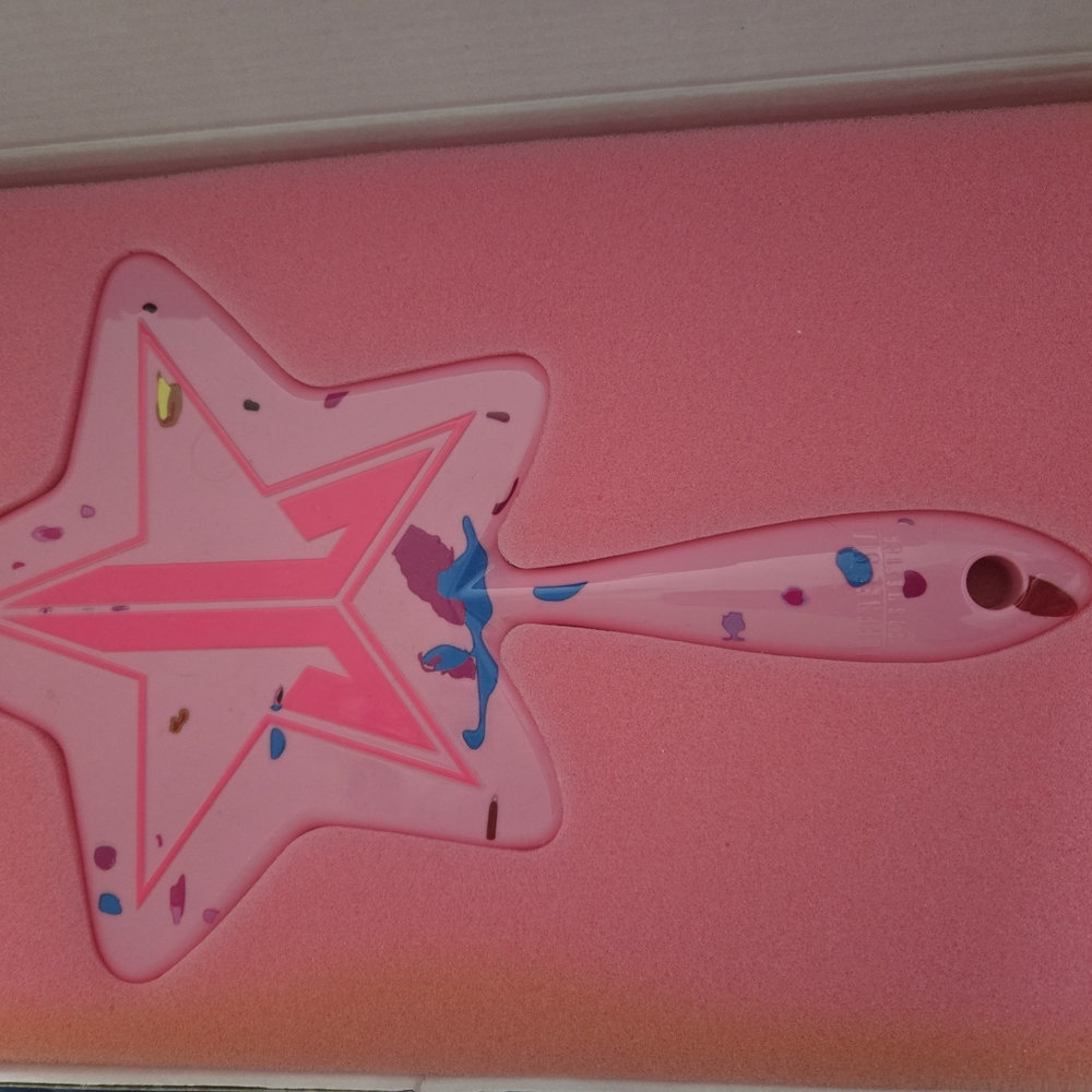 Pink Star-Shaped Hand Mirror